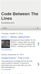 Mobile Screenshot of codebetweenthelines.com